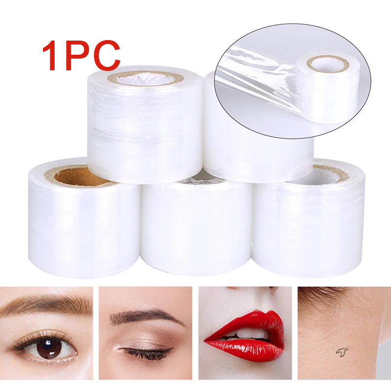 Eyelash Extension Look - ฟิล์มใสสำหรับแต่งหน้า 200 เมตร/ม้วน ใช้สำหรับห่อปกปิดรอยสักปากและคิ้ว ลอกกาวต่อขนตา ฟิล์มยกขนตา