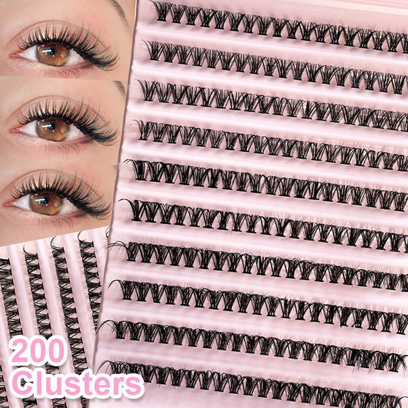 ขนตาปลอมแบบช่อ 8-16 มม. 200 ชิ - Eyelash Extension Look บทวิจารณ์และราคา
