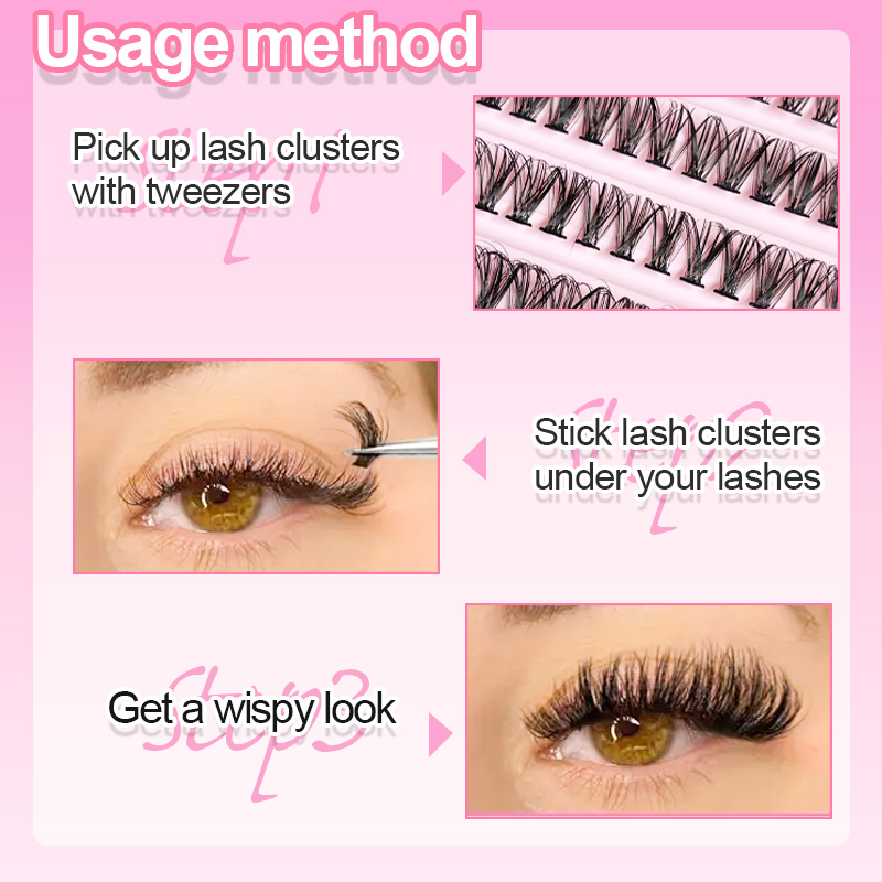 ขนตาปลอมแบบช่อ 8-16 มม. 200 ชิ - Eyelash Extension Look บทวิจารณ์และราคา