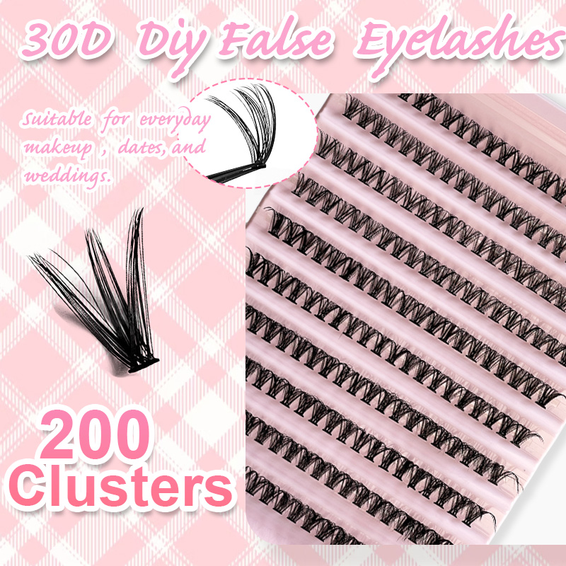 ขนตาปลอมแบบช่อ 8-16 มม. 200 ชิ - Eyelash Extension Look บทวิจารณ์และราคา