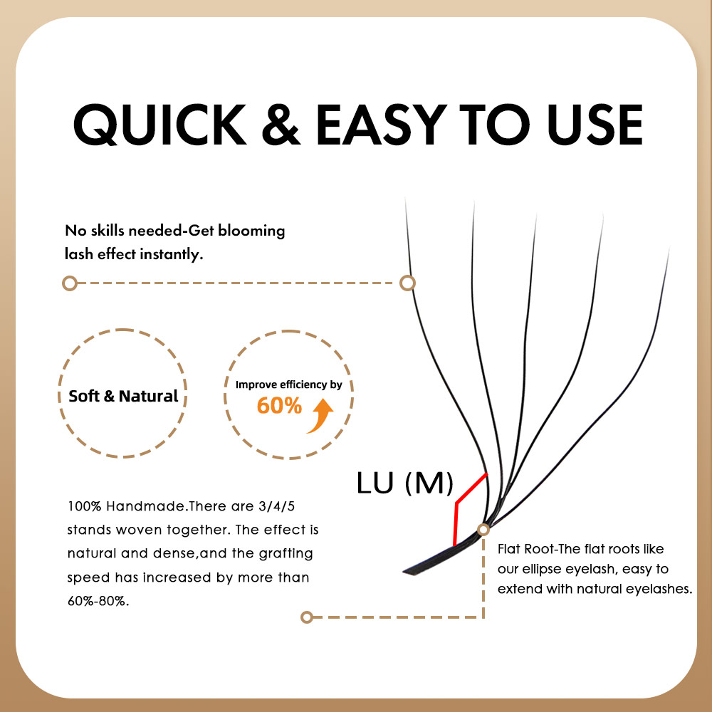 ขนตาปลอม MASSCAKU L LU M Curl  - Eyelash Extension Natural Look บทวิจารณ์และราคา
