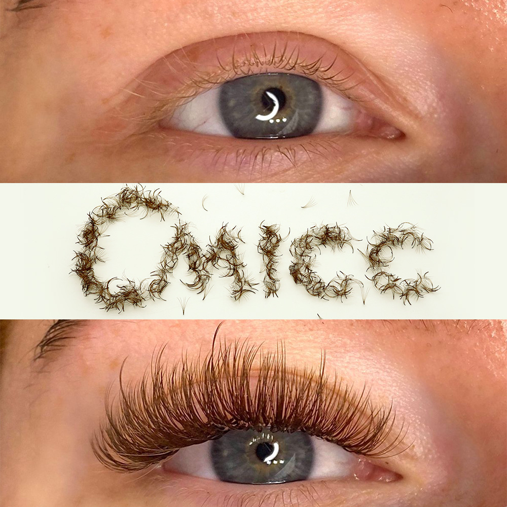 CMICC 5D 7 มม.15 มม.รัสเซียขนต - Eyelash Extension Russian บทวิจารณ์และราคา