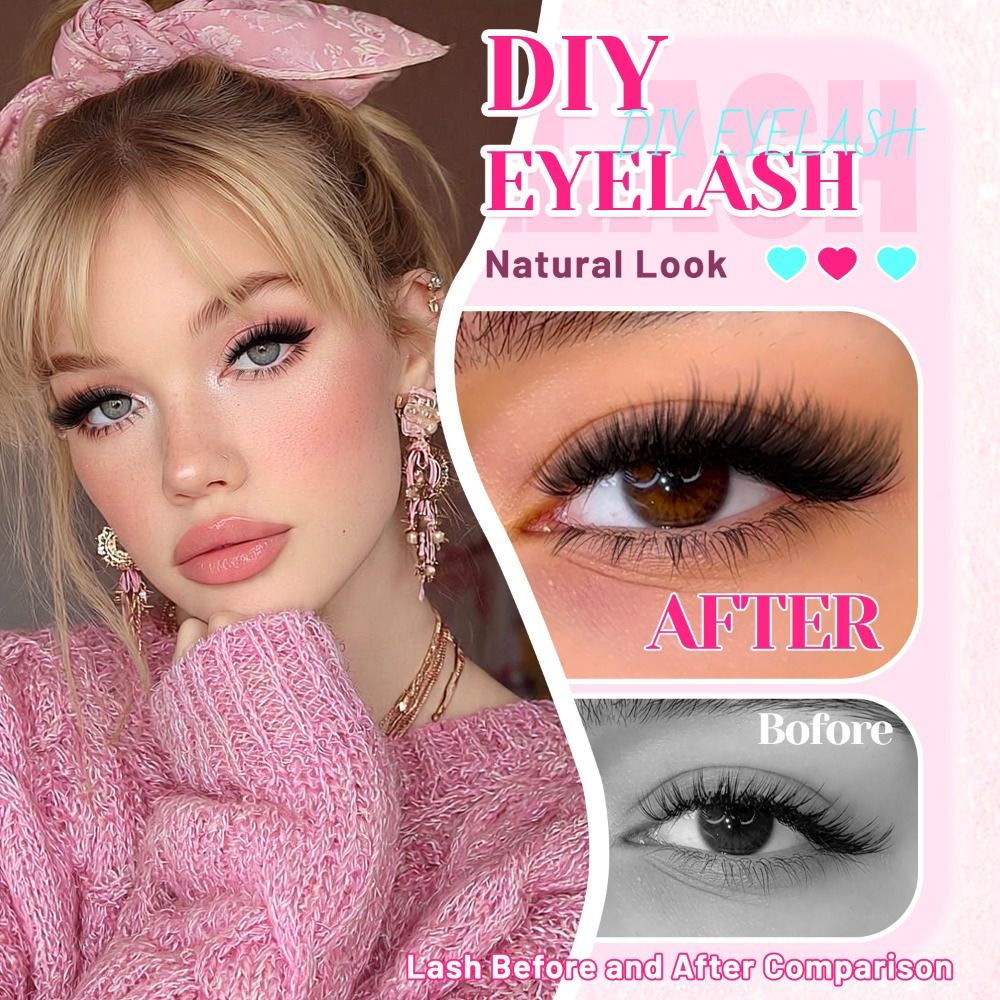 ชุดต่อขนตาปลอมแบบธรรมชาติ ดีไซ - Eyelash Extension Natural Look บทวิจารณ์และราคา